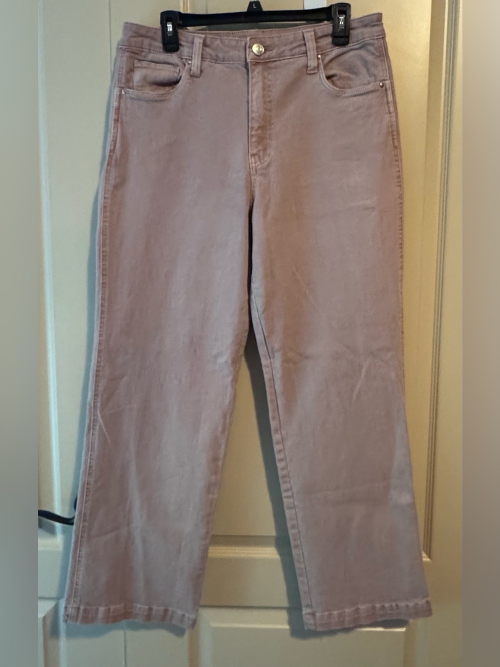 Kut from the Kloth Muted Rose  High Rise Straight-Leg Jeans Petite